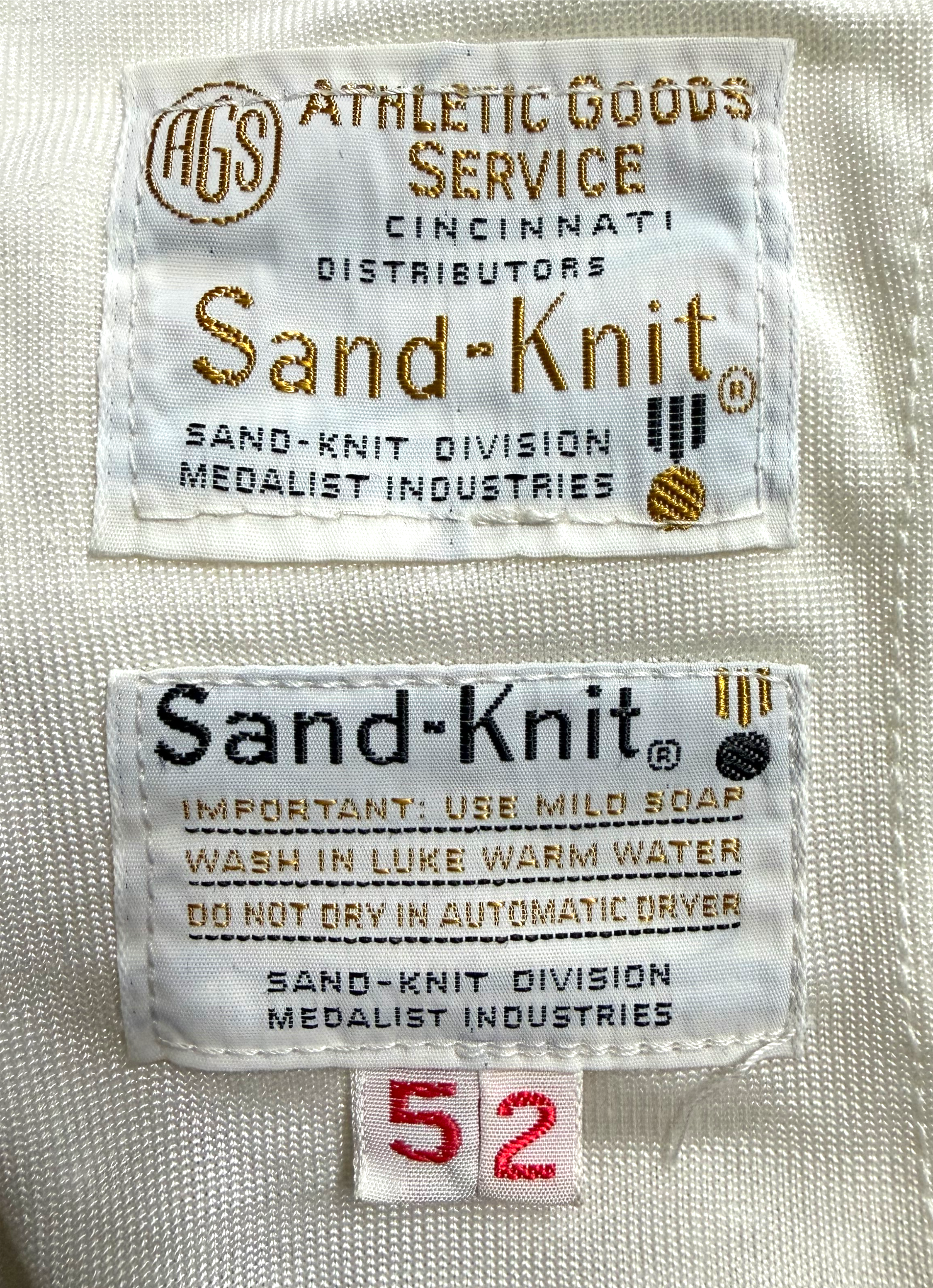 ATHLETIC GOODS SERVICE CINCINNATI JOCK TAG