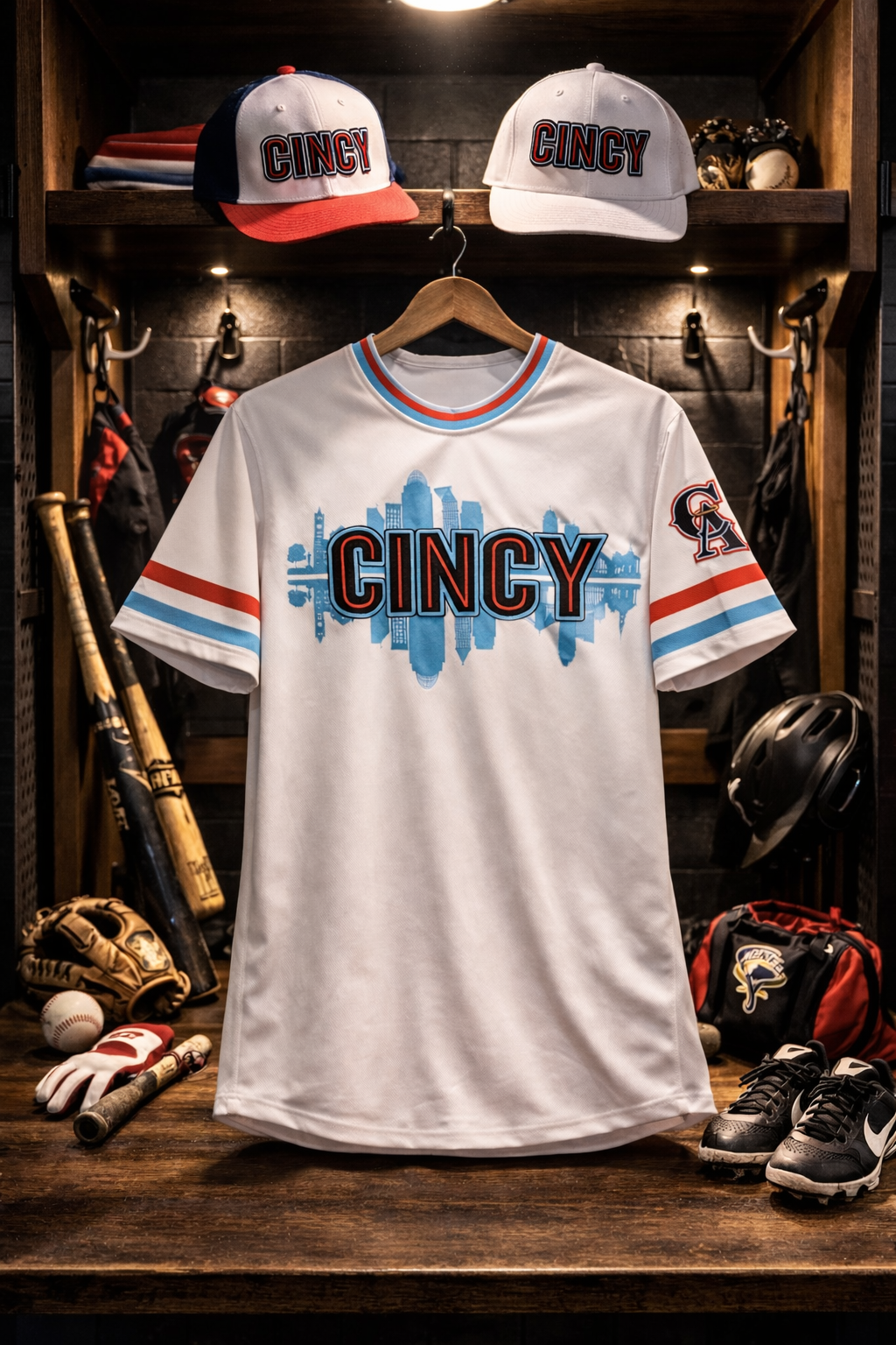 Custom uniforms for Cincinnati Angels